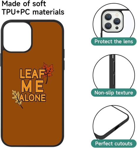 Anti scratch Cover For iPhone SE XS XR Max 5 6 7 8 Plus autumn leaf me alone - Picture 19 of 25