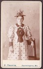 Howdy! Real Life Minnie Pearl Look-alike CDV Photo - Farmington, Missouri