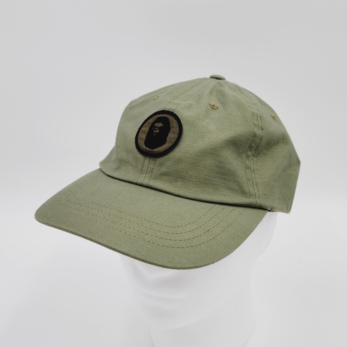 A BATHING APE Strapback Panel Cap APE HEAD BAPE Patch On Back