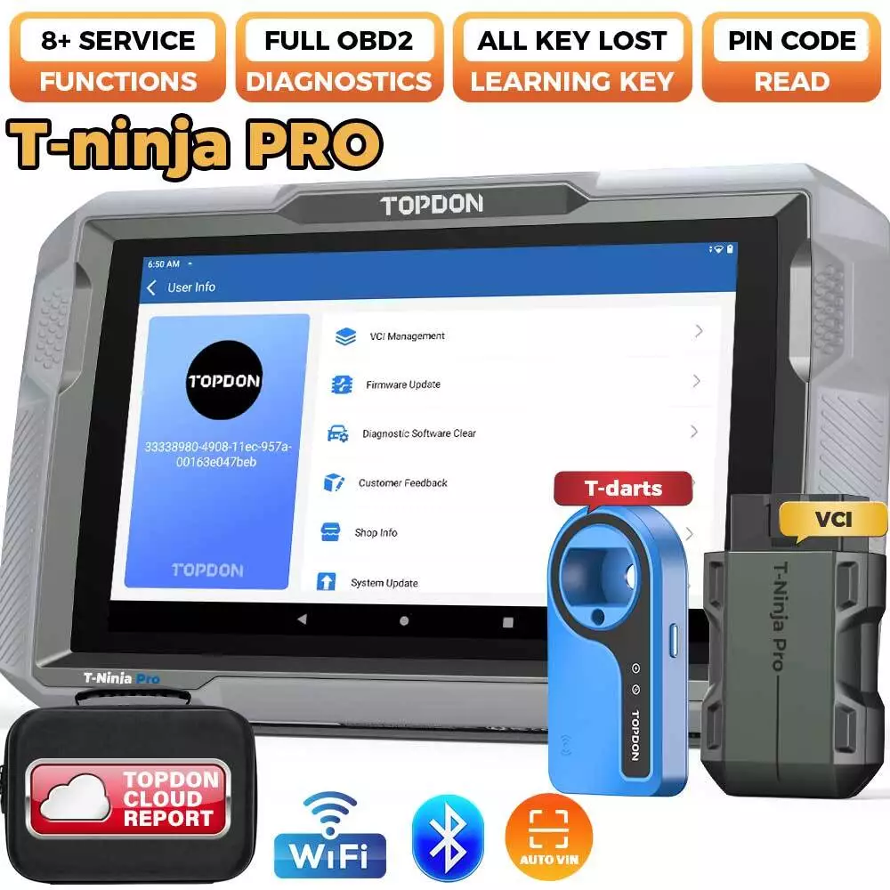 TOPDON - Phoenix Smart - Intelligent Diagnostic Scanner, T-Ninja Pro 