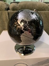 ANNOVA Metallic World Globe Black ? Educational/Geographic/Modern Desktop 
