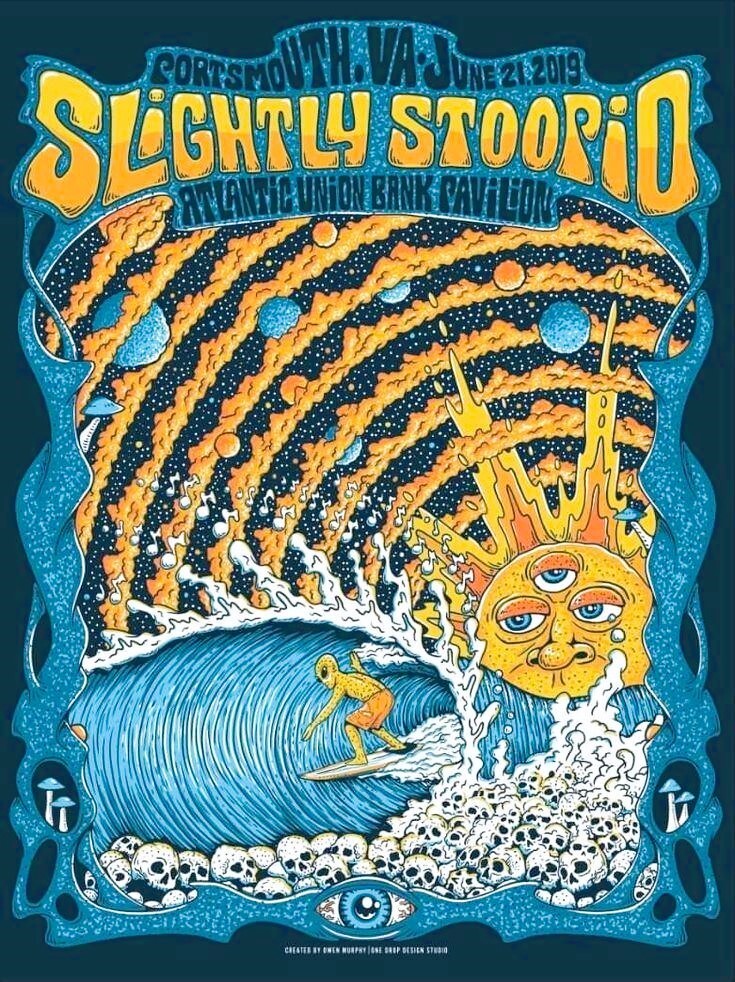 2019 SLIGHTLY STOOPID CONCERT POSTER PRINT WALL ART PORTSMOUTH