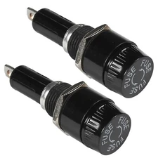 2-Pack Screw Cap Panel Mount Fuse Holder for 6x30mm Fuses 30A 250V AC, R3-14A2