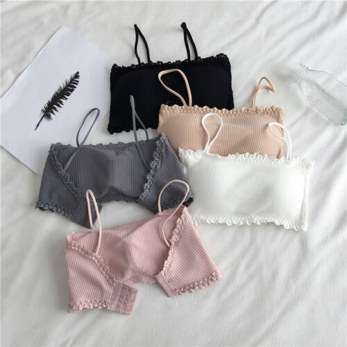 Women Sling Tube Top Sexy Bras Top Womens Breathable Chest Pad Wearing Under _SE - Zdjęcie 1 z 13