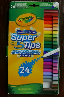 Crayola Supertips Washable Markers, 22 From Pack Of 24, New In