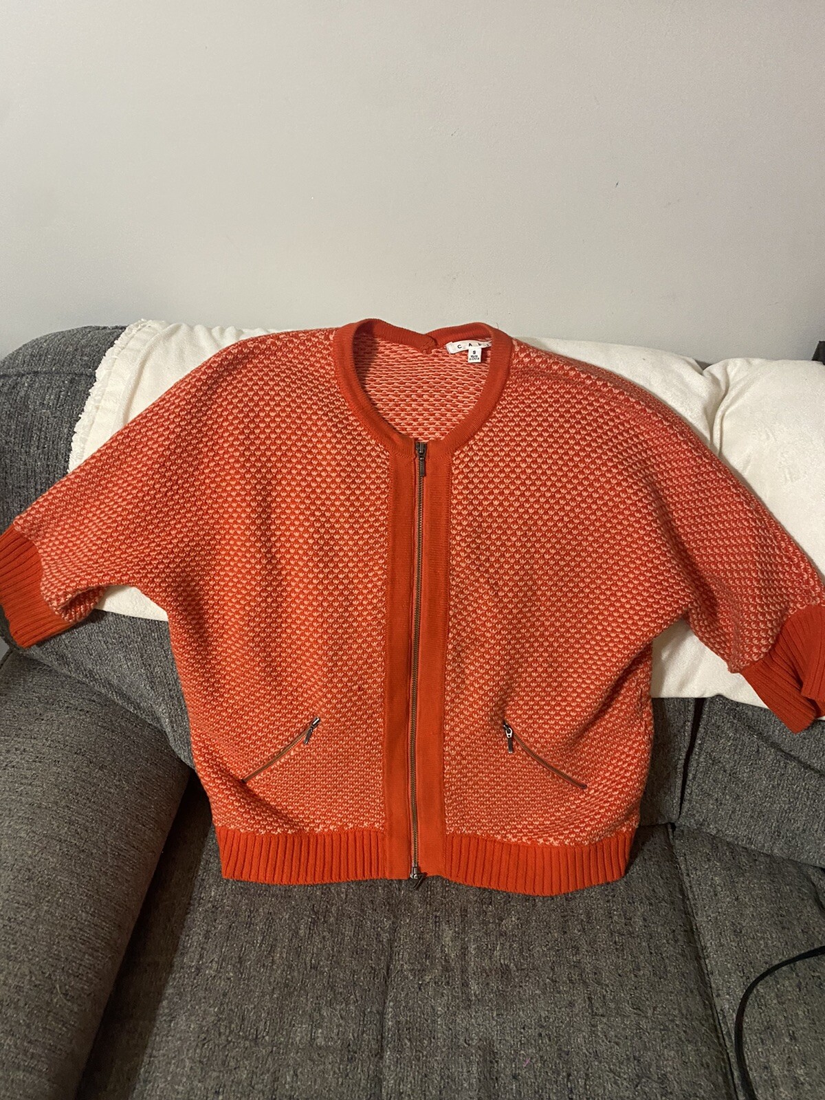 Cabi Sweater Size S Orange Cocoon 