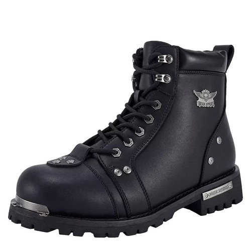 Harley Davidson Leather Side Zip Style 94339 Motorcycle Boots US
