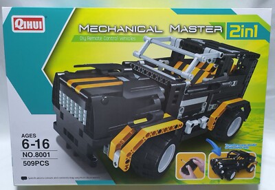 SUV Car/Pick Up Truck 2in1 Bricks w Remote Control 509 pcs Qihui MM 8001 NEW