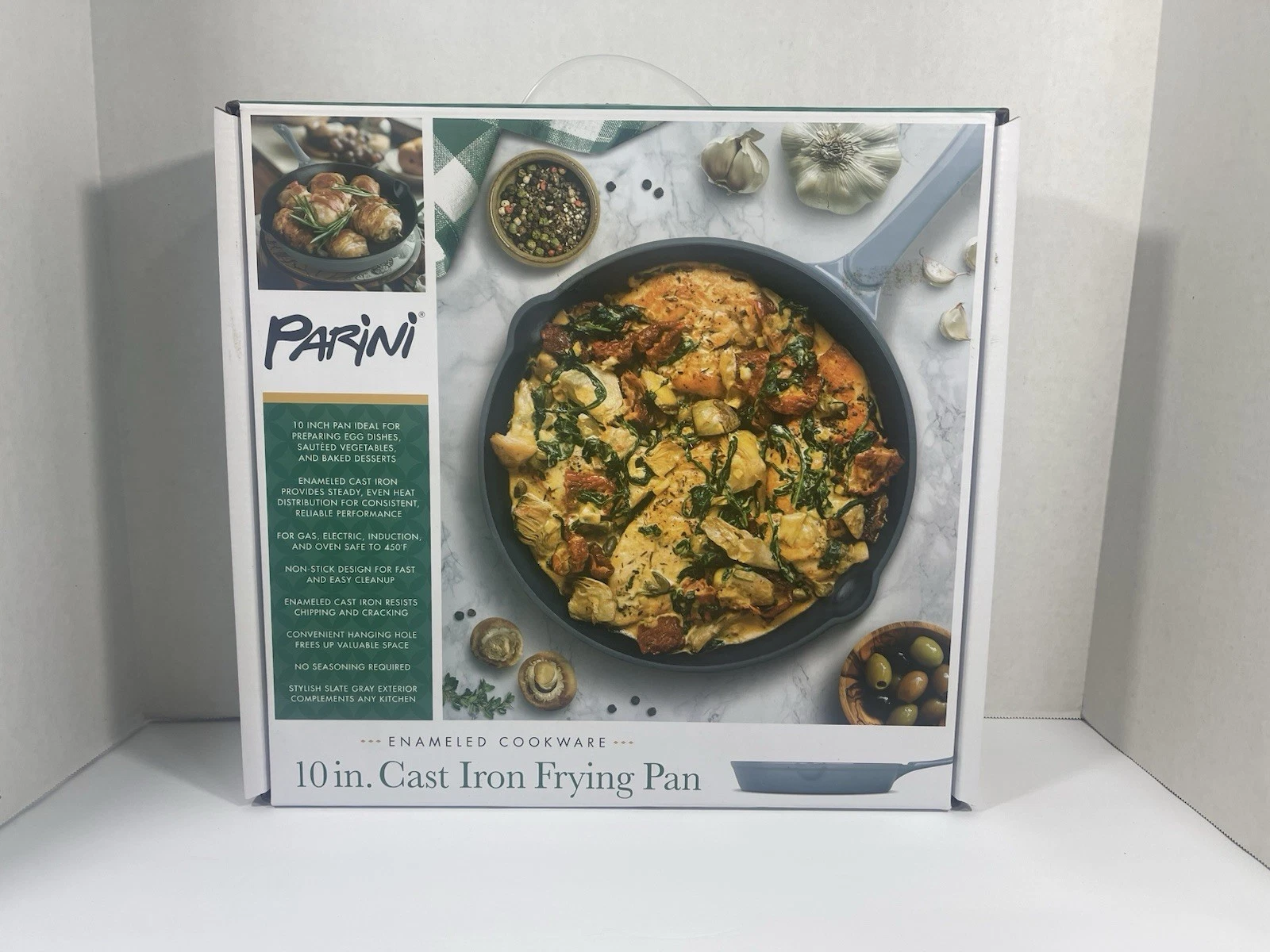Parini 10" Cast Iron Frying Pan NIB