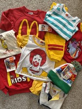 Vintage McDonald’s McKid’s Collector Lot Sweatshirts 80s Ronald McDonald Rare