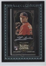 2024 Allen & Ginter X Framed Mini Black Frame 4/10 Gavin Williams Rookie Auto RC