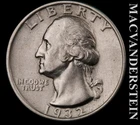 1932 Silver Washington Quarter - Scarce  High Grade  Lustrous  #L5080