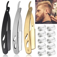 Shaver Holder Manual Straight Edge Stainless Steel Sharp Barber Razor Folding Sh