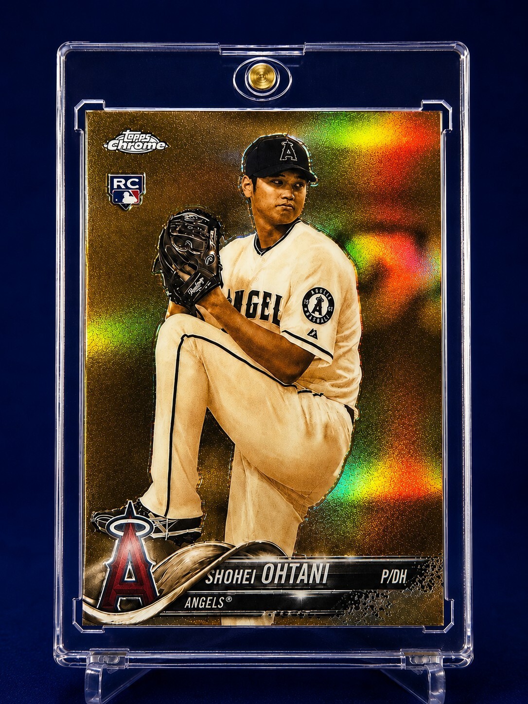 SHOHEI OHTANI GOLDEN ROOKIE REFRACTOR 2018 Topps Chrome SEPIA RC Pitching #150