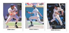 1990 LEAF - CHICAGO WHITE SOX Team Set w/ Sammy Sosa and Frank Thomas