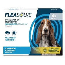 Medium Dog Flea Treatment 10 20 kg  strong spot on formula  6 month protection