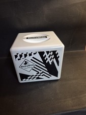 Black and White Eiswürfelbehälter mit Zange 80er Jahre 