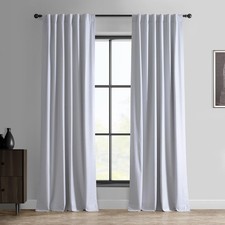 HPD Half Price Drapes Essential Solid 50"W x 108"L Pack of 1 , Off White