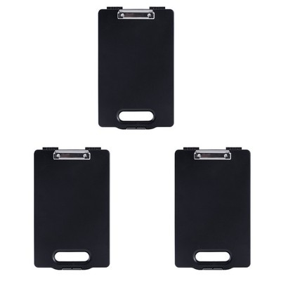 3X A4 Plastic Storage Clipboard File Box Case Document File Folders4247 ...
