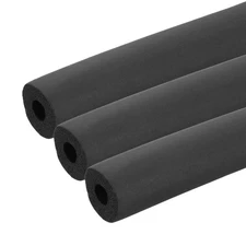 3Pcs 5/8" (16mm) ID x 3.3Ft x 0.51" Pipe Insulation Foam Tube Black