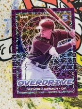 2021 Panini Chronicles #23 Trevor Larnach Overdrive Purple Velocity
