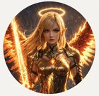 Hayleybug 1/10th oz Halo of the Warfare Angel Silver Round