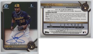 2022 Bowman Chrome Prospect Auto Branlyn Jaraba #CPA-BJ Auto