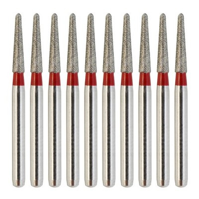 Multi-use FG 856-016F Round End Taper Diamond Burs Fine Grit Dental High Speed