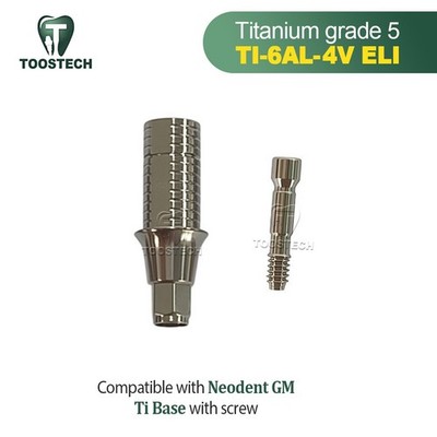Ti base Tianium base CAD CAM ti-base compatible Neodent GM platform D4.0mm