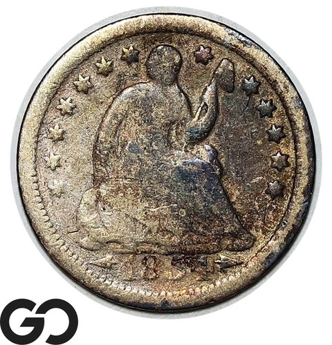1854-O Seated Liberty Half Dime, Arrows