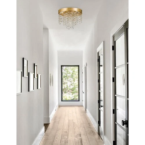 Crystorama WIN-613-GA-CL-MWP Winham Flush Mount Antique Gold - Picture 5 of 8