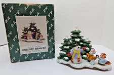 Fitz and Floyd Enchanted Forest Holiday Hamlet World's Best Snow Man #19/789 Box