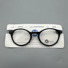 Modern Optical Rivalry Eyeglasses Round 46-22-140 Black Tortoise New NWT