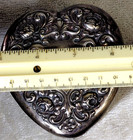 Vintage Sterling Silver Heart Dresser Jar Glass Vanity Trinket Jar Collectible — photo 7