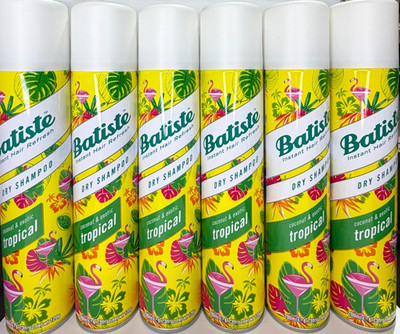 Batiste Dry Shampoo Tropical Exotic Coconut Scent 4.23 oz 6 Pack