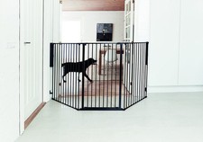 Image of Babydan Scandinavian Extra Tall Flexible Pet and Dog Gate 90-223cms Black