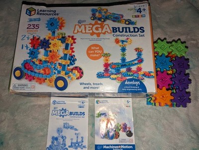 Learning Resources Gears Kids Toys Mega Builds Construction Machines In Motion