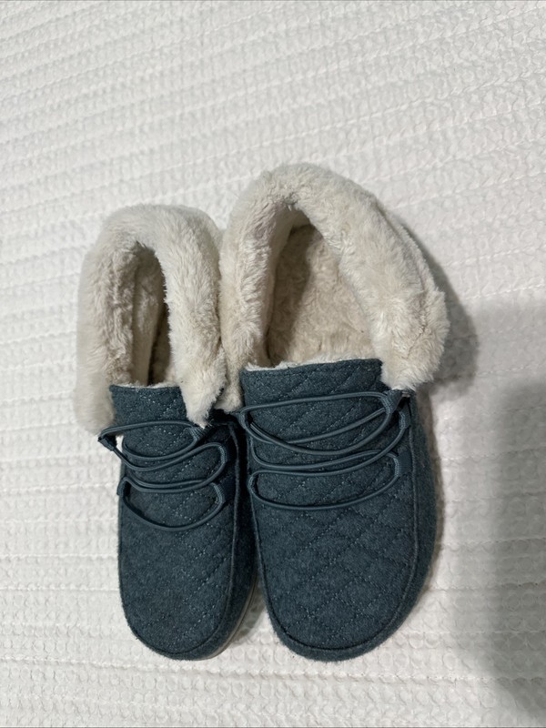 Vionic Booties Faux Fur Lined Blue Size 8