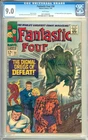 Fantastic Four #58 WHITE PAGES High Grade Dr. Doom Cover Marvel 1966 CGC 9.0