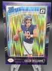 CALEB WILLIAMS 2024 Donruss Optic Rated Rookie PURPLE SHOCK PRIZM #201 Bears