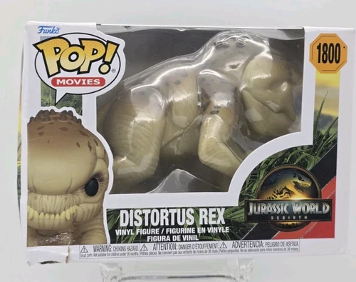 Funko Pop Movies Distortus Rex #1800 Jurassic World Rebirth Figure w/Protector