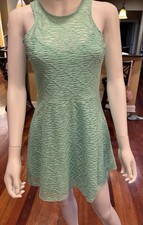Material Girl Macy’s Mint Green Dress Lace Overlay Fit & Flair Juniors SZ S SALE