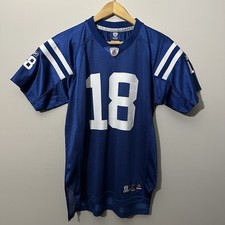Peyton Manning Indianapolis Colts Reebok Football Jersey 18 Youth Size XL Blue