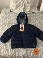 Gerry Kids Lined Bubble Jacket Blue  Grey 2T Brand New with Tags
