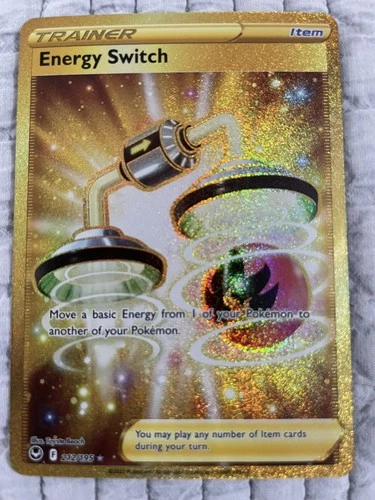 Pokémon TCG - Energy Switch 212/195 - Silver Tempest Gold Secret Rare - NM/M