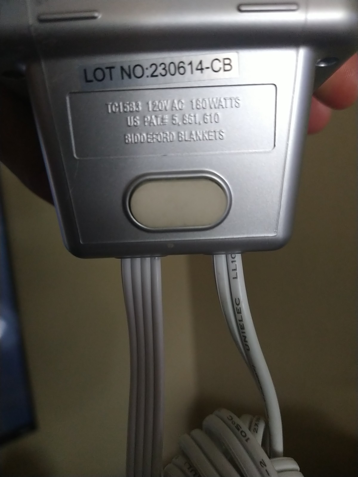 Biddeford Sealy TC15B3 Electric Blanket Control Controller 4-Prong