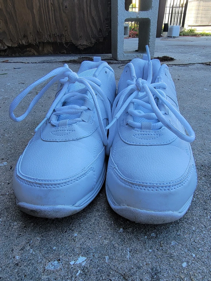 Женские кроссовки Safe T Step белые повседневные нескользящие устойчивые на шнуровке размер 9 Вт - Изображение 3 из 4