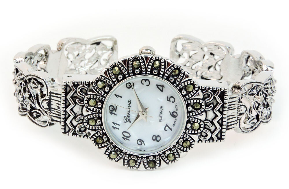Round Marcasite Dial Silver Focus Watch il_fullxfull.5991912701_d7rs.jpg main image 3