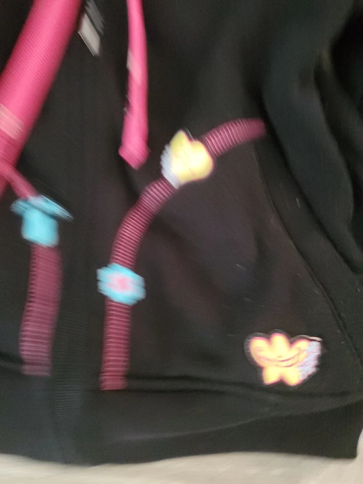 Y2K De Colección Akademiks Reversible Graffiti Sudadera con Capucha Pequeña Cremallera Sudadera con Capucha Rosa Años 90 00 Raro Foto 3 de 4