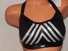  66 Victorias Secret VSX Fashion Show Angel sport bra black/silver 32B